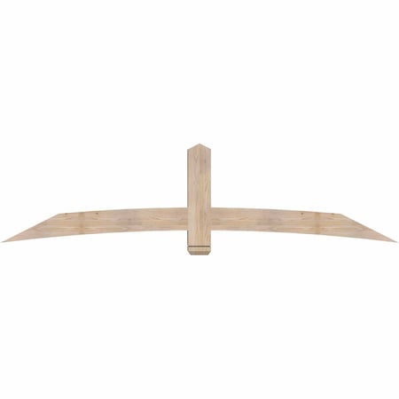 Ekena Millwork Bellingham Smooth Timber Gable Bracket, Douglas Fir, 96"W x 24"H x 5 1/2"D x 5 1/2"F, 6/12 Pitch GBW096X24X0606BEL00SDF